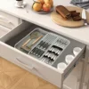 Expandable Utensil Tray for Kitchen Organizers, For Drawer, Cabinet And Shelf,Storage for Spoons, Forks, Knive 1