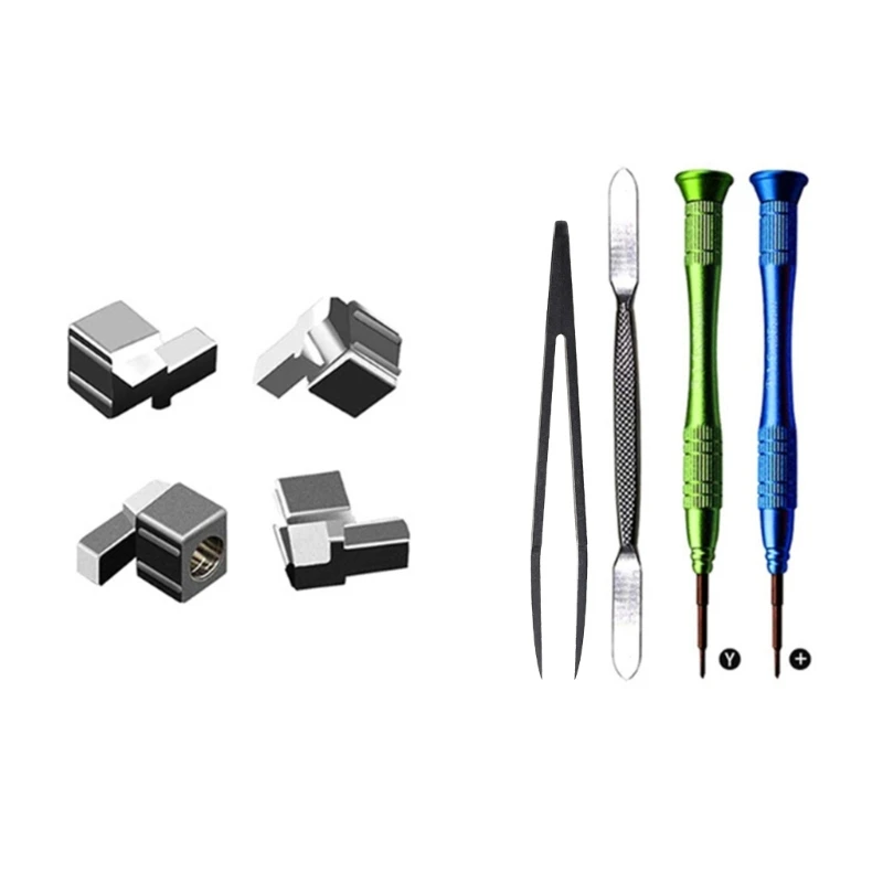 

Game Console Analog Stick Repair Parts with Screwdrivers Metal Lock Buckle for Switch Game Console Repairing Accessories