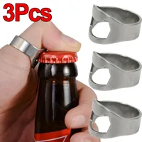 Sacacorchos de acero inoxidable con forma de anillo, herramienta versátil para abrir botellas de vino, abridor de botellas de cerveza, de 1 a 3 piezas 1