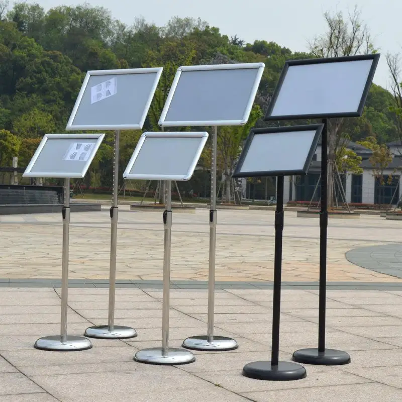 체크리스트보드 개폐식 수직 사인 보드, 쇼핑몰 호텔 사인 보드, 특수 금속 수직 사인 디스플레이 랙, 4S 샵, A3 A4