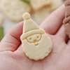 Mini Cute Christmas Themed Biscuit Stamp Mold Cartoon Gift Star Tree Santa Cookie Embosser Cutter Gift DIY Baking Biscuit Mould 4