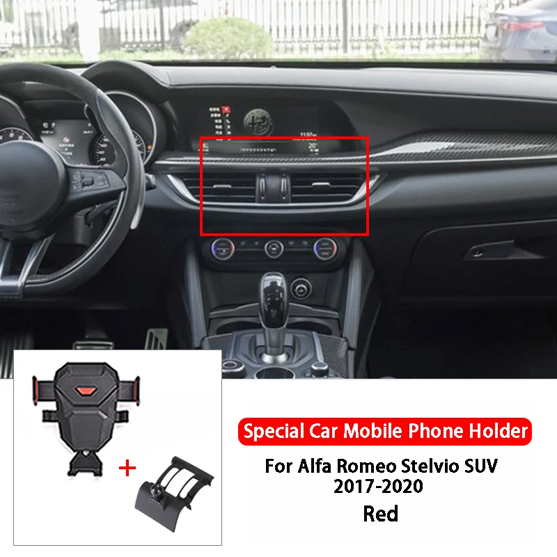 Car Mobile Phone Holder For Alfa Romeo Stelvio Giulia 2017-2020