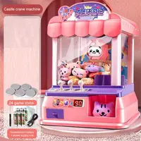 Kid Claw Machine Gashapon Plush Dolls Mini Drawing Clip Machine Fairground Coin Arcade Game Crane Children 3 Years 1