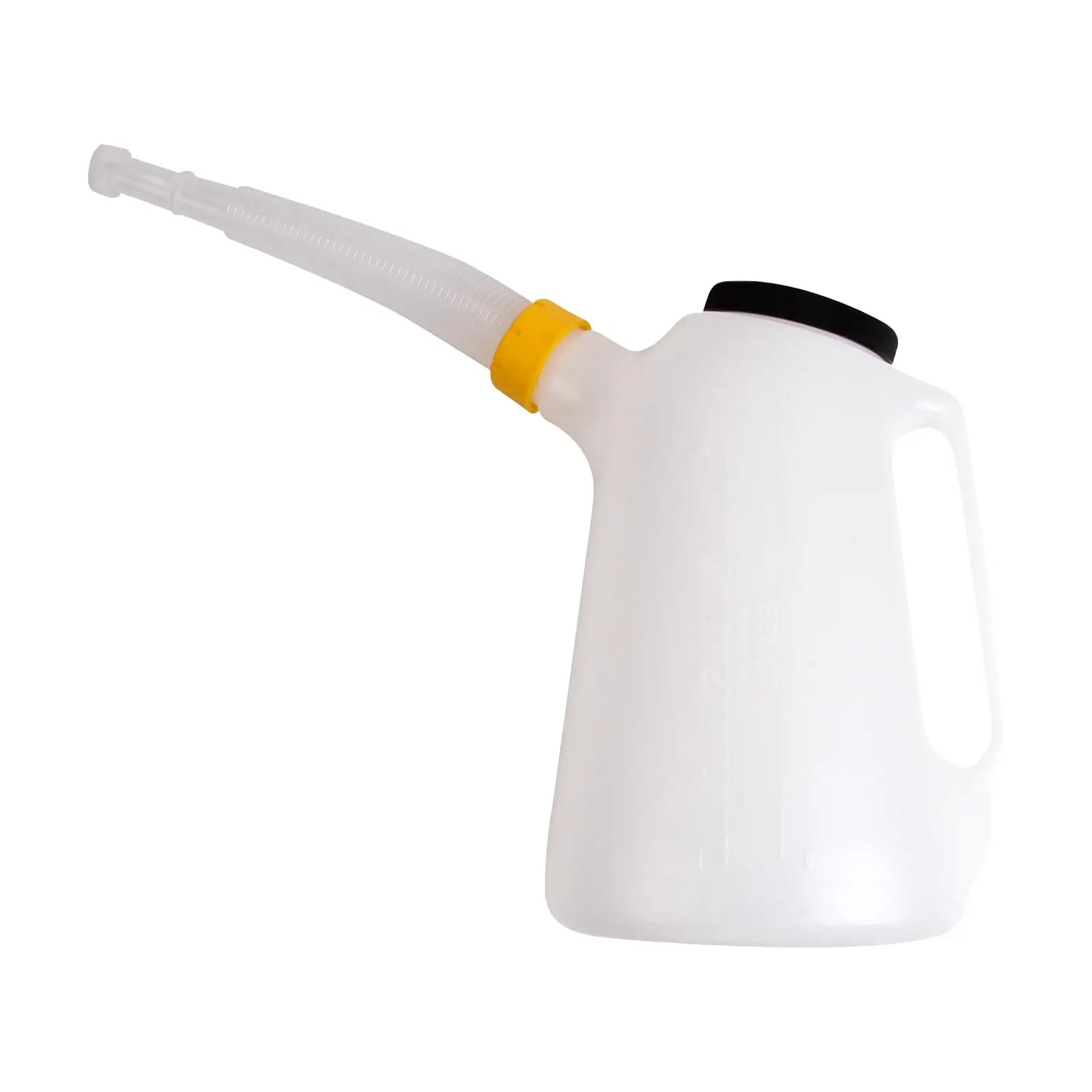 Oil Measuring Container Leakproof with Lid Manual W/ Spout Motorcycle 5L Automotive Oil Pitcher Motor Dispenser Auto Jug