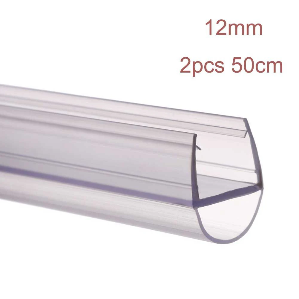 Waterproof Weatherstrip High Quality Shower Seal 2pcs 50cm Window Barn 6 8 10 12mm Glass Shower Silicone Seals