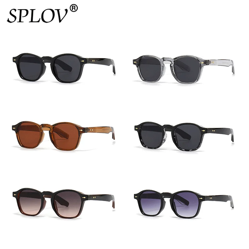 Fashion Ins Popular Square Women Rivets Sunglasses Driving Shades UV400 Retro Gradient Brand DesignerMen Trending Sun Glasses