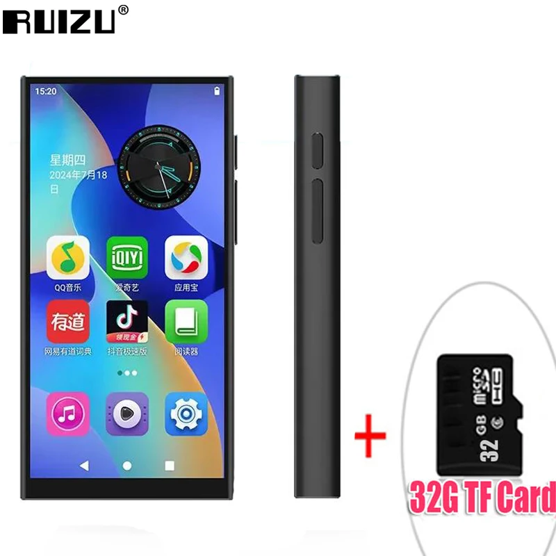 RUIZU Z90 WiFi Android MP3 Player Bluetooth Music Video Player