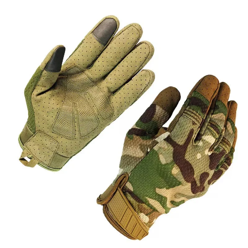 Men Women Multicam Tactical Gloves Antiskid Army Military Bicycle Airsoft Motorcycle Shoot Paintball Work Gear Camo Full Finger 2