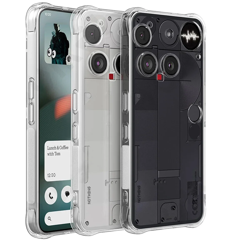 Clear Shockproof Protective TPU Case with Reinforced Corners