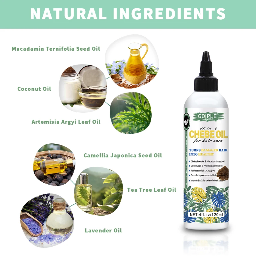 Natural Chebe Oil Essence Hair Growth Repair Damaged Anti Hair Break Loss Treatment Moisturizing Scalp Strengthener Oil hair growth oil hair oil hair essence oil