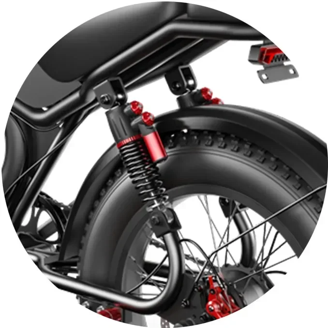 24 Year New Retro Electric Bicycle C93 2000W Super Motor 23AH Large Capacity Battery Hydraulic Brake 20 inch Fat Tires