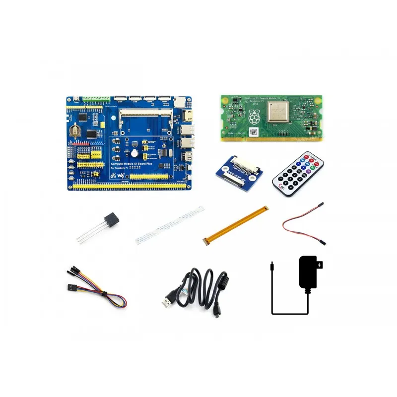 Modulo Di Calcolo Raspberry Pi 3 + Kit Di Sviluppo Tipo A, Scheda Cm3 + Io, Ds18B20, Telecomando Ir