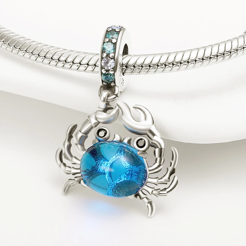 2024 neue Sterling Silber Marine Biologie Serie Delphin Muschel DIY geeignet für Pandora Armband S925 Glück Mädchen Schmuck Geschenk – Detail 1