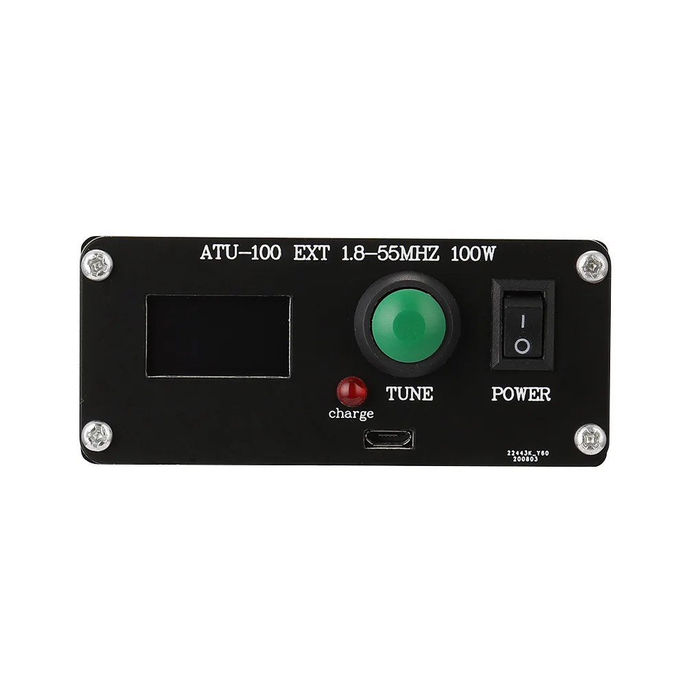 ATU‑100 Antenna Tuner Mini Automatic for Radio Equipment 1.8~55MHz 0.96IN with Housing