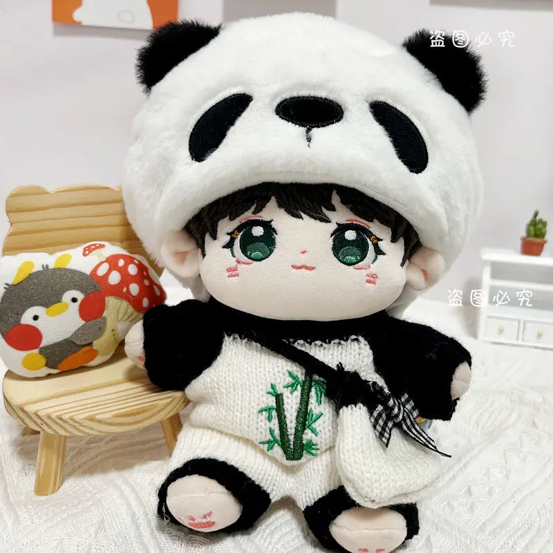 20 cm Doll Clothes Cute Cartoon Bear Dog Jumpsuit Plush Animal Style One-piece Garment Children Toy Accessories Kids Gift 3