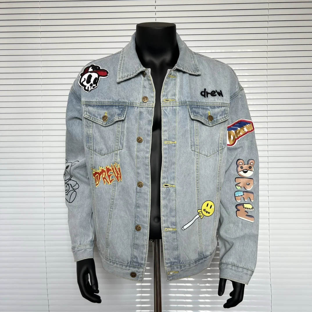 Drew house Hearty Trucker デニムジャケット ワッペン Drew house Hearty Trucker デニムジャケット ワッペン