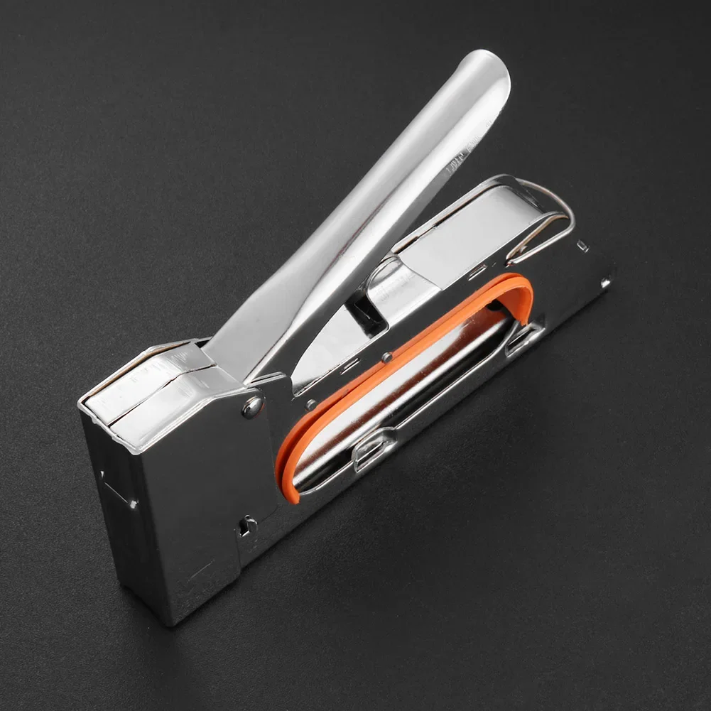 Upholstery Stapler 4/6/8mm Paper Window Tacker Tools with 2400pcs Nails Stainless Steel for Woodworking for Furniture Binding 4
