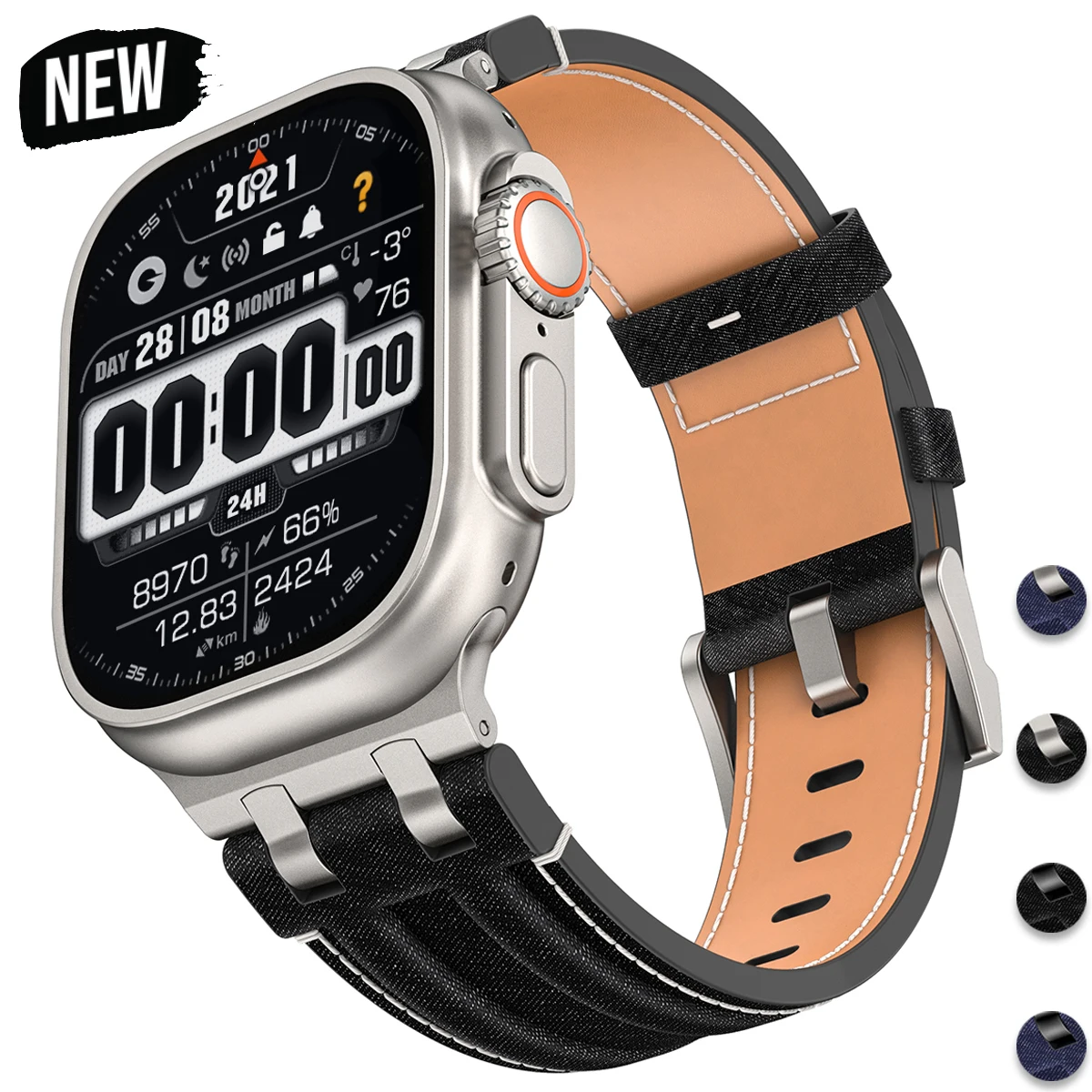Men's Vintage Leather Strap for Watches – Classic Bracelet Band