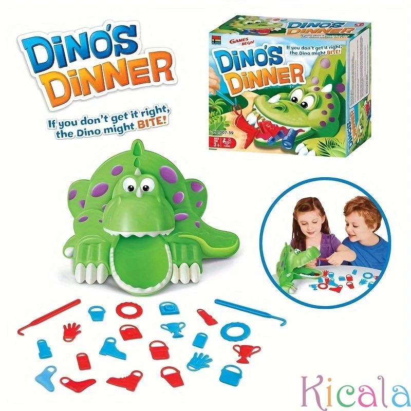 Family Party Board Games Toys Dinosaur Dinner Parent-child Interactive Puzzle Table Games Toys Funny Gathering Prop Gift for Kid 2