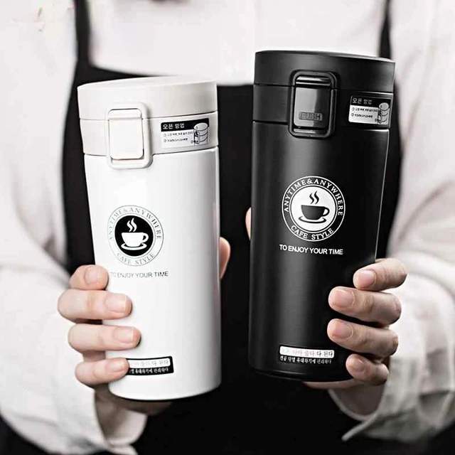 Tasse à café en acier inoxydable de 380/510ML, bouteille thermique pour voiture, flacon sous vide pour Sports de plein air, garde le froid et la chaleur 2
