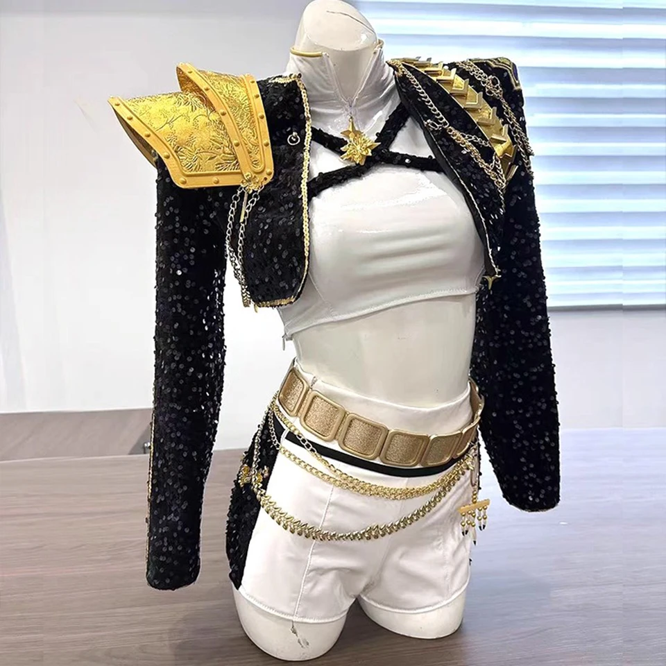 Costume Chasseurs De Démons Rumi 3 Pièces Pour Filles - Cosplay K-Pop, Halloween, Fête Déguisée