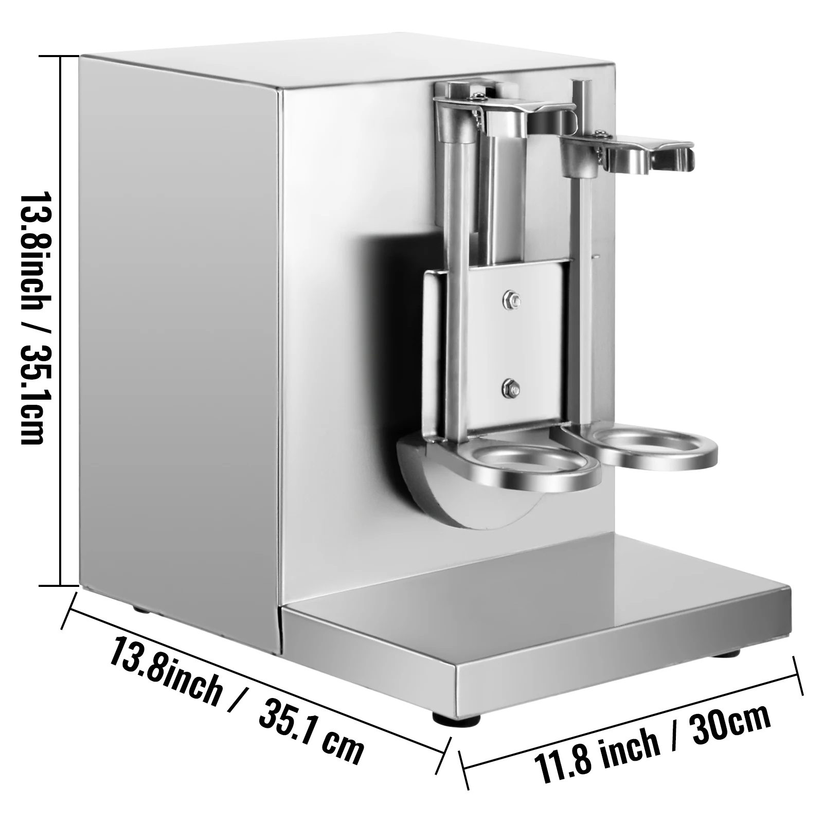 VEVOR Milk Tea Shaker Double Frame Milk Tea Shaking Machine 400r/M Stainless Steel Auto Tea Milk Making Machine Boba Milk Tea 6