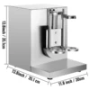 VEVOR Milk Tea Shaker Double Frame Milk Tea Shaking Machine 400r/M Stainless Steel Auto Tea Milk Making Machine Boba Milk Tea 6