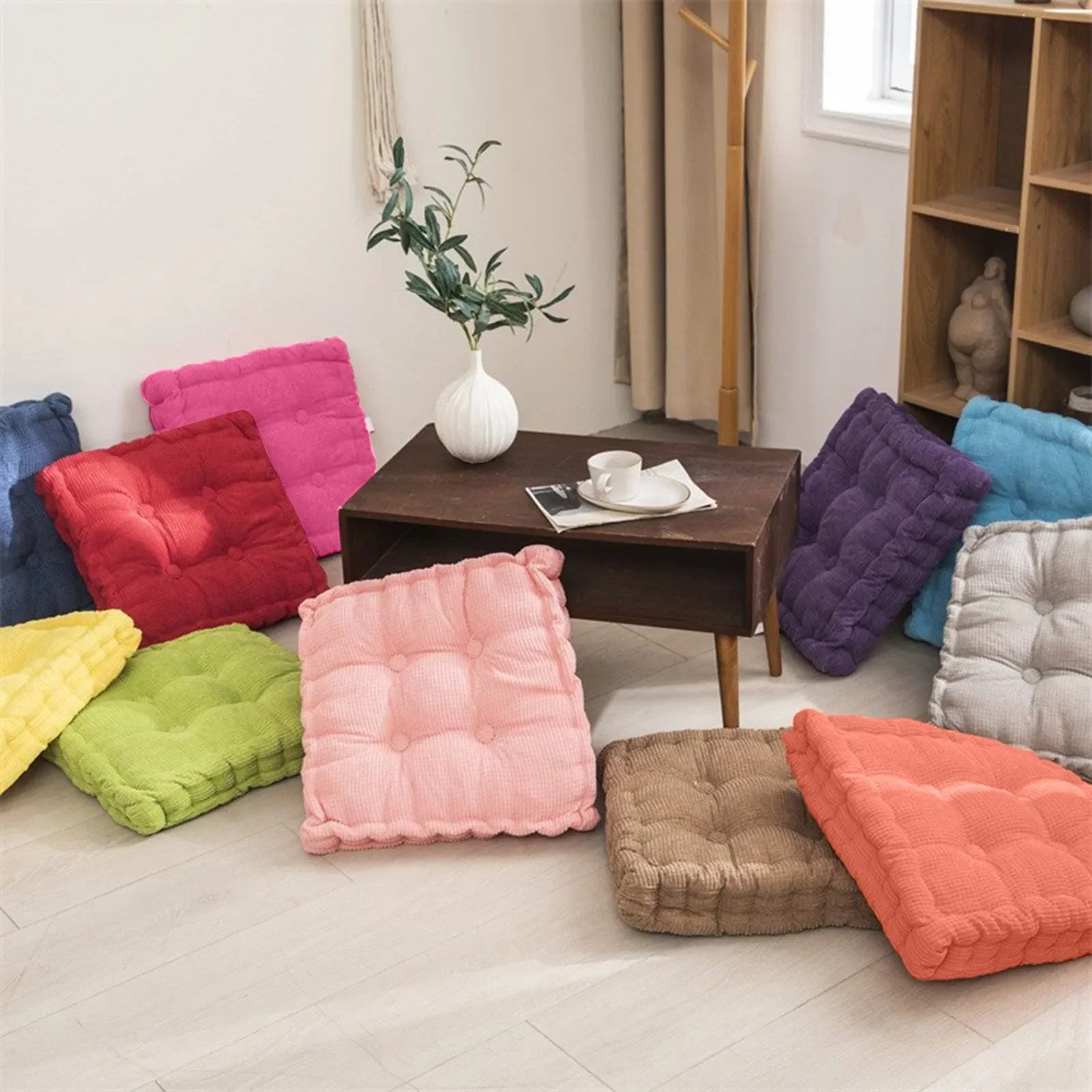 Square tatami chair cushion image 1
