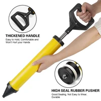 Applicator Caulking Gun Hand Tools Grouting Gun Cement Lime Pump Grouting Mortar Sprayer Grout Filling Tools With 4 Nozzles 2