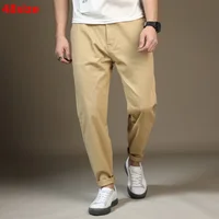 Big size Men's pants spring new casual pants male black feet wild plus size harem trousers tide men trousers cotton pants 46 48 1