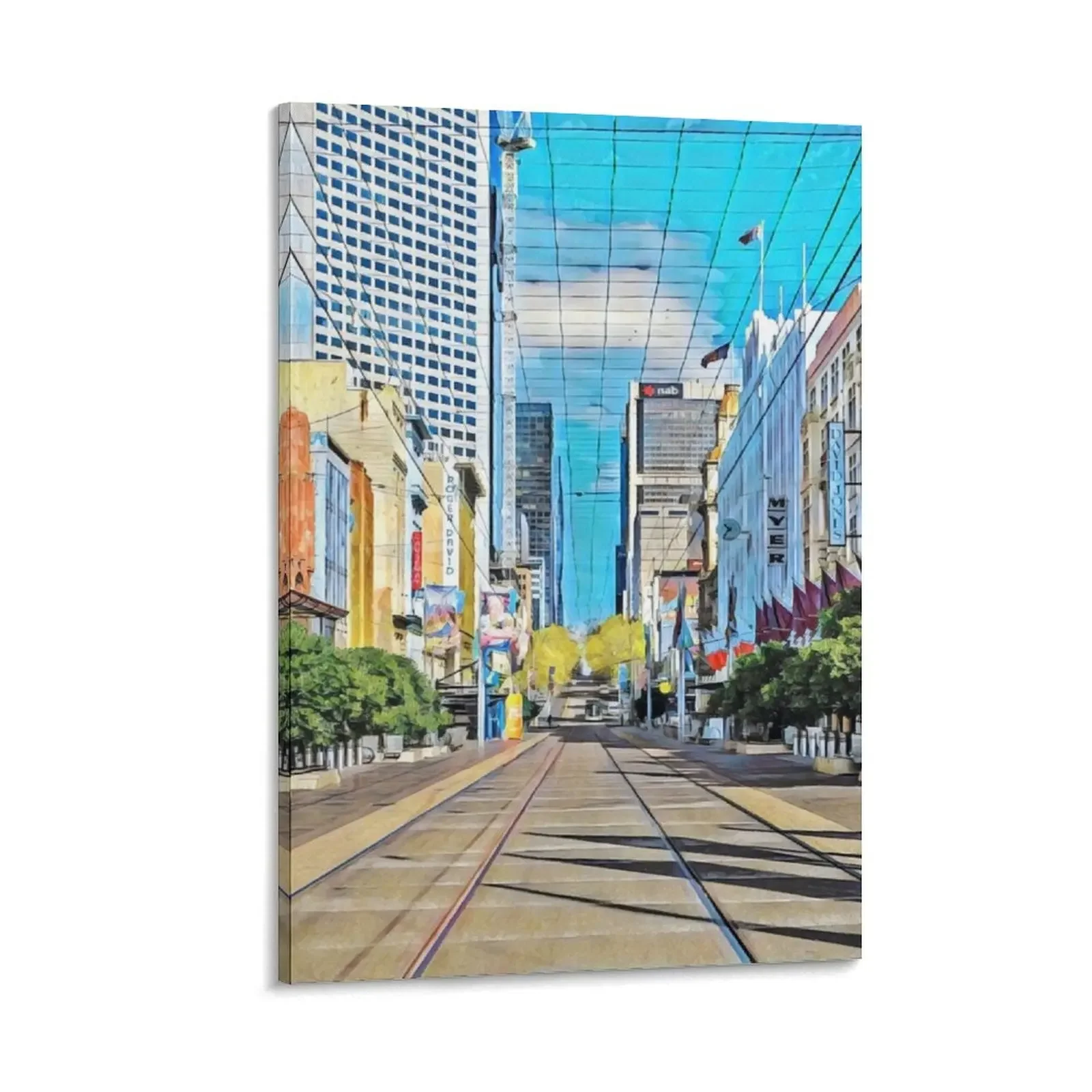 

Melbourne Streets Canvas Painting decorations for the room wall art canvas painting