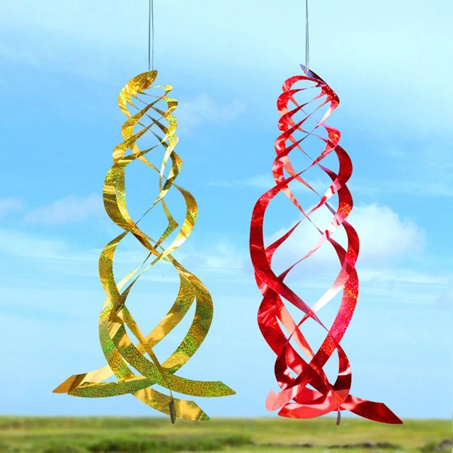 Madárcsökkentő Szalag Fényvisszaverődésgátló Ültetvényes Taszító Szerszám Kültéri Függő Forgó Szélfutók Kert Dekoráció - Image 5