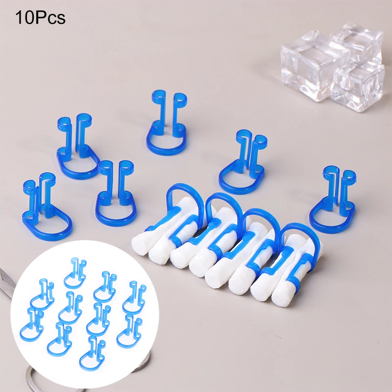 

10Pcs Orthodontic Dental Cotton Roll Clip Ortho Plastic Blue Isolator Tool Disposable Cotton Holder Dentist Clinic Lab Supplie