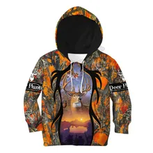 

Deer Hunting Camouflage 3d printed Hoodies suit tshirt zipper Pullover Kids Suit Funny Sweatshirt Tracksuit 04