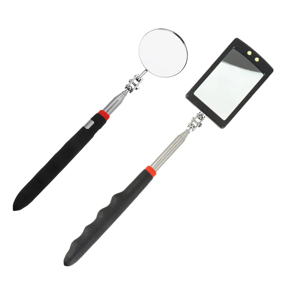 2Pcs 검사 거울 텔레스코픽 유연한 조정 가능한 검사 도구 자동차 차량 하부 유지 보수 수리 정비사 자동차