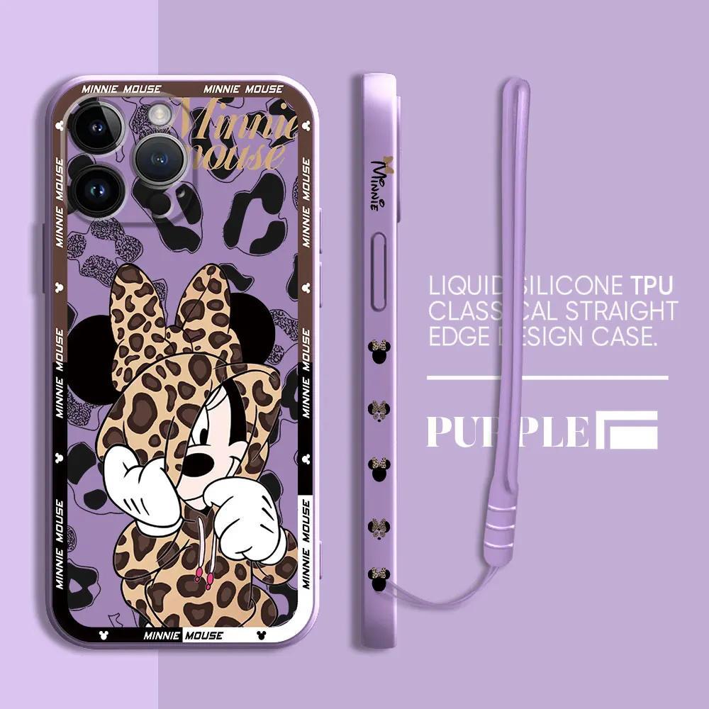 thumbnail image 1 of Funda de silicona suave para teléfono móvil Apple, carcasa de Mickey y Minnie Mouse para iPhone 13 Pro, 8, 7, 12 Mini, XR, 14, ProMax, 11, SE, XS, Max, 15 Plus, 1 of 5