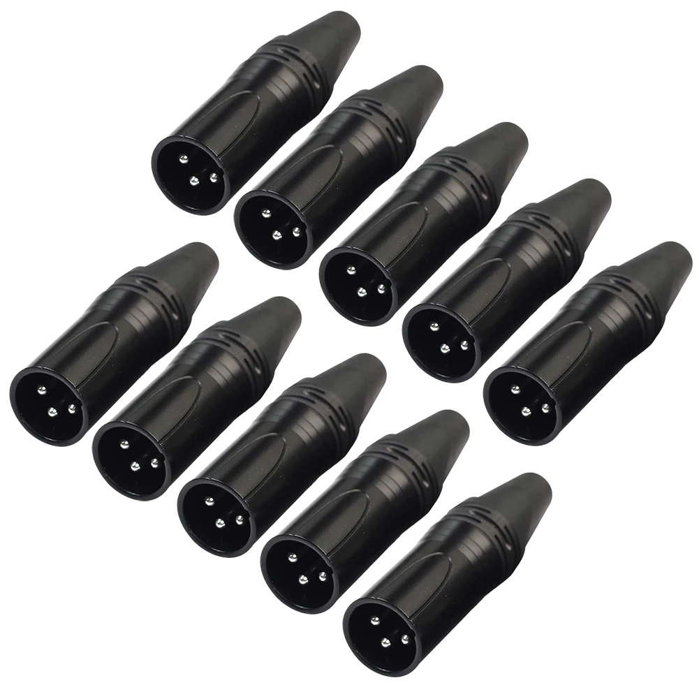 XLR 오디오 와이어 생산용 용접 마이크 어댑터, 3 핀 수컷 암컷 DIY 오디..