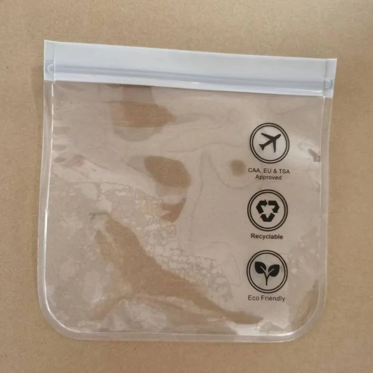 Borse da toilette da viaggio trasparenti con cerniere Accessori viaggio impermeabili e portatili contenitori Viaggio per liquidi trousse per uomini e donne(2 pezzi bianchi