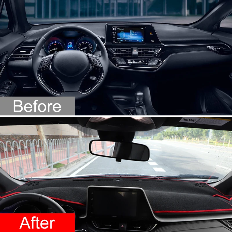 Car Dashboard Sun Shade Mat Instrument Cover For Toyota C-HR CHR C HR CH R 2016 2017 2018 2019 2020 2021 2022 2023 Accessories