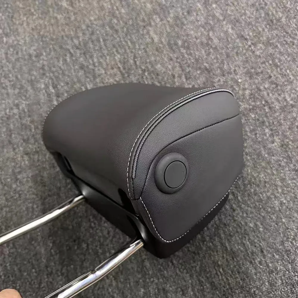 A4 B9 Q5 A6 VW CC 티구안 골프 마고탄 B8용 조절 가능한 가죽 헤드레스트 뷰(헤드레스트 4단계 조절 가능)