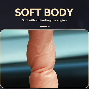 Realistic Dildo Vibrator Love Machine for Women Heated Telescopic Artificial Adults Sex Toys Massager Soft Female Masturbator 2