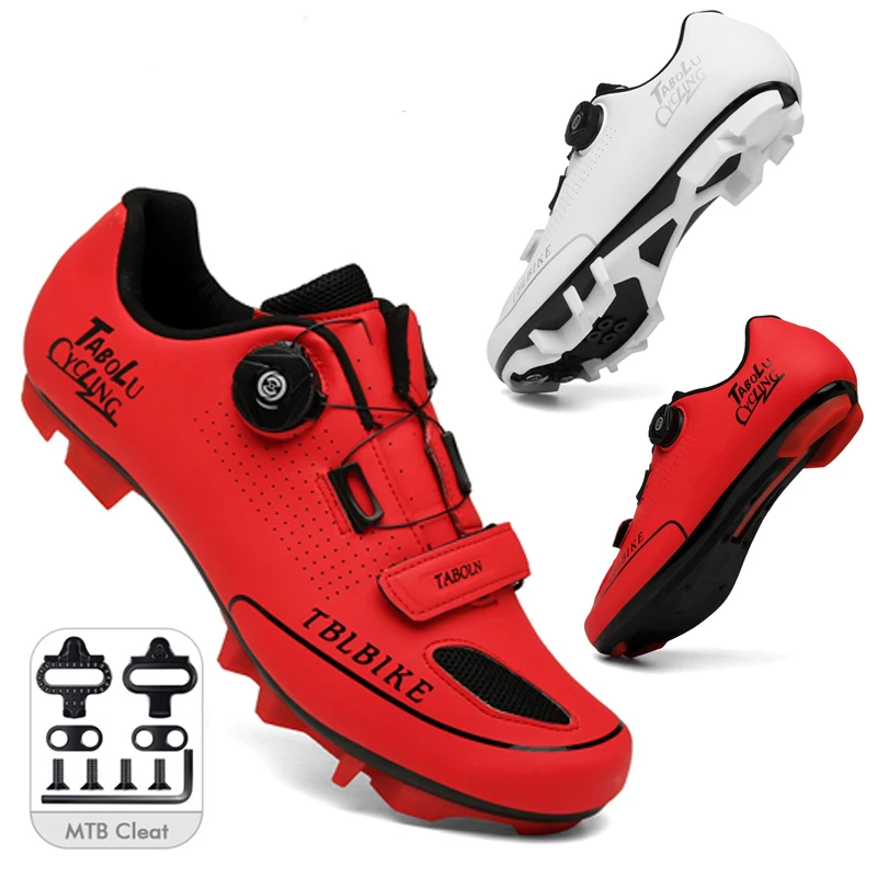 2023 Cycling Mtb Shoes With Clits Men Route Cleat Road Bike Speed Flat