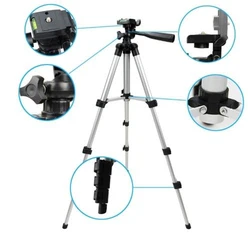 Aluminum Tall Travel Tripod with Quick - Release Plates and Pan Head (WHITE)