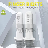 WOWER 2Pcs Portable Finger Bidets for Personal Cleaning Hygiene Care 8 Holes Control Water Volume Travel Shattaf Sprayer 2
