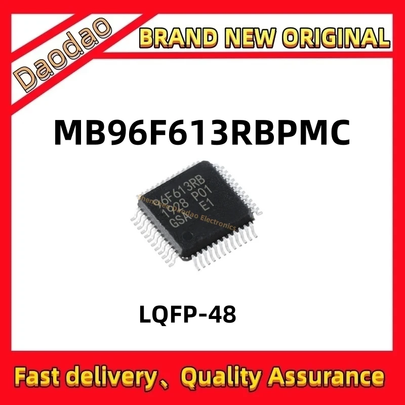 

Quality Brand New MB96F613RBPMC-GSE1 screen printing 96F613RB chip package QFP-48 microcontroller chip