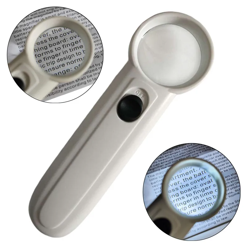 

Handheld 15x Magnifier Portable Optical Lens Reading Magnifier with LED Light for Jewelry Appreciation Watch Repair