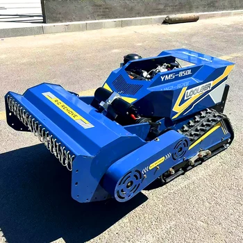 Spedizione gratuita personalizzata CE EPA Motore diesel All Terrain Agricoltura Gomma Robot telecomandato Flail Tosaerba