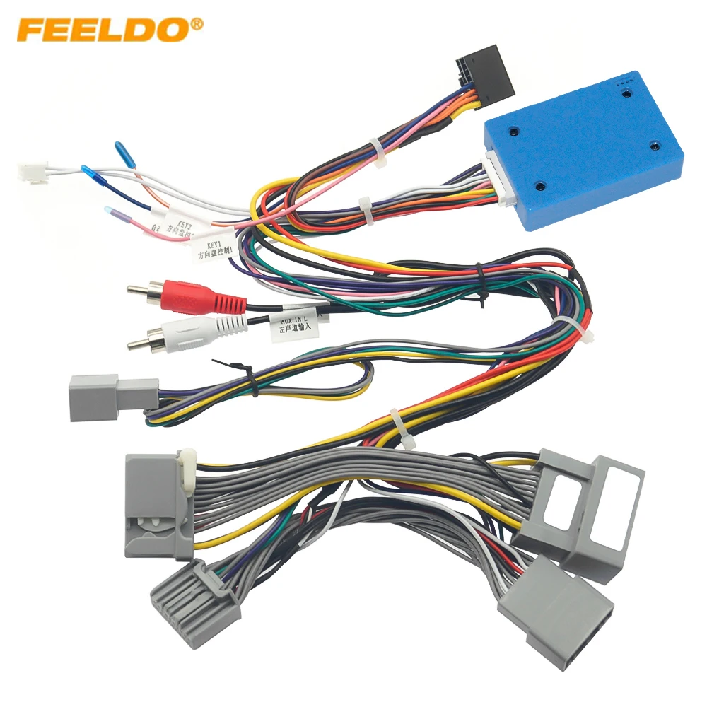 

FEELDO Car 16pin Android Audio Wiring Harness Canbus Box For Honda Accord 8(China/North American;08~13) Low Trim Level Stereo