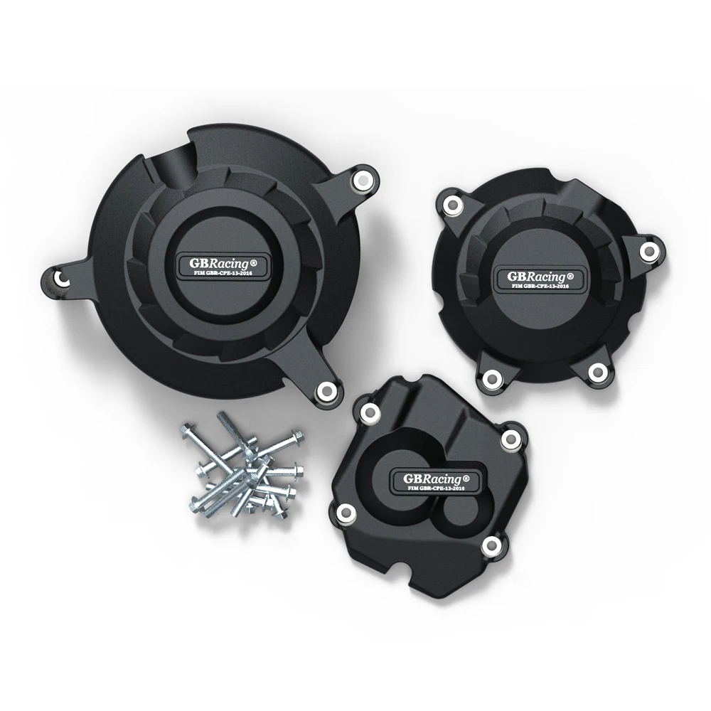 カーボン 川崎ZX10R 2011-2020エンジンクラッチオルタネーター3カバーフルカーボンファイバー Kawasaki ZX10R 2011- 2020 Engine Clutch Alternator 3 ZX10R 用 エンジンカバーシールド R＆L