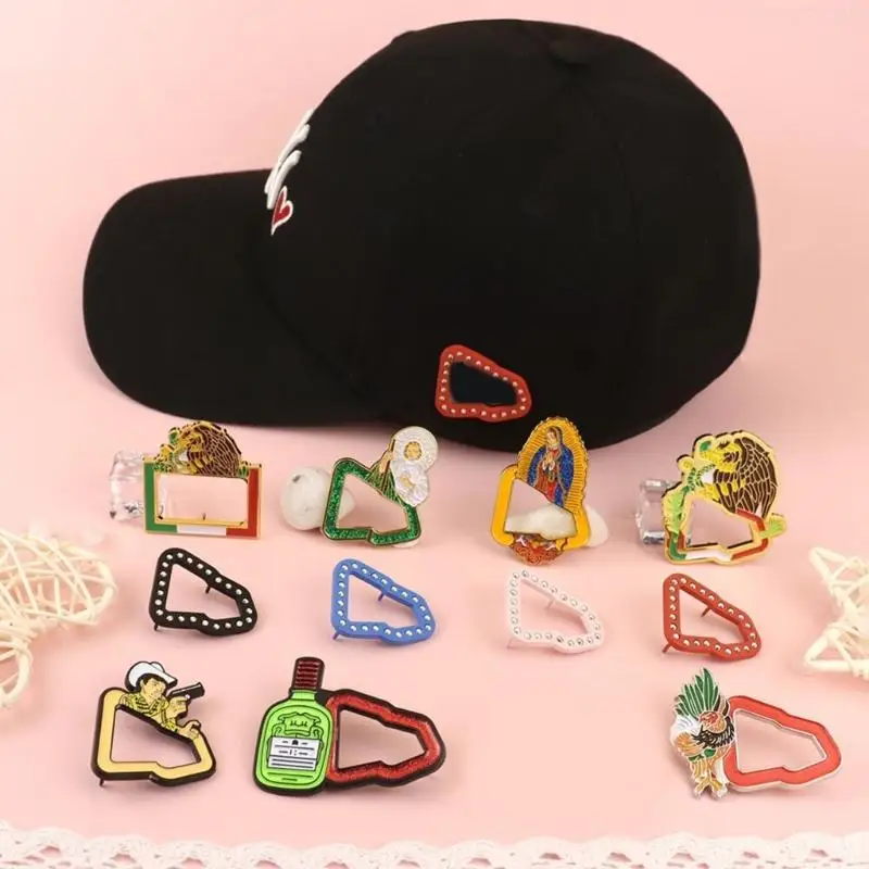 Fashion Pins Cartoon Hat Pins Alloy Enamel Badge Women Clothing Decoration F0T5